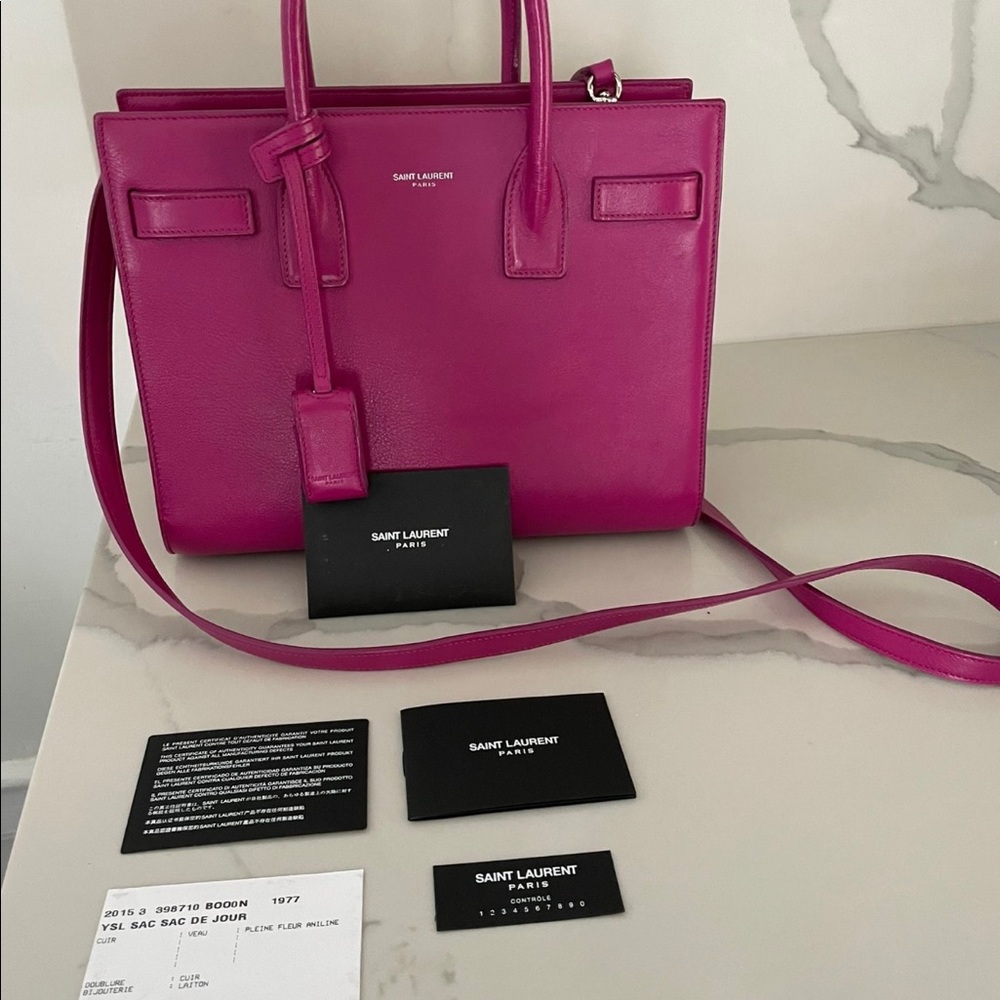 Saint Laurent Top Handle Bag baby sac de jour calfskin leather